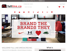 Tablet Screenshot of fullline.ca